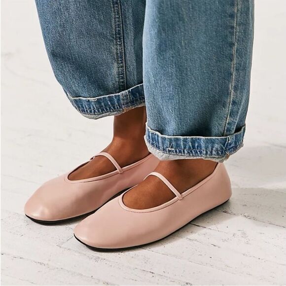 Free People Shoes - Free People Moira Mary Jane Flats Pink US 8.5
